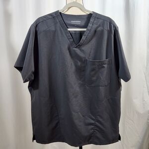 Pair of Mandala Gray Mens Scrub Shirts XL. SET OF 2